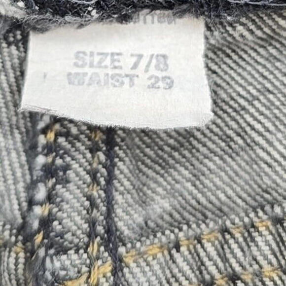 Rodeo Rider Beverly Hills Acid Wash Black 7/8 RARE "God Is Lord" Button Jeans - Picture 13 of 14